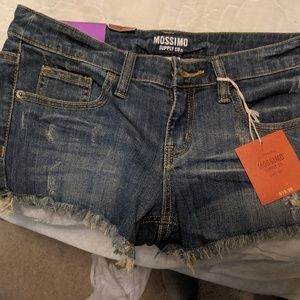 Cut off denim shorts
